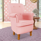 Poltrona Pandora / Couro Rosa Bebê