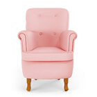 Poltrona Pandora / Couro Rosa Bebê