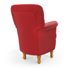 Poltrona Pandora / Couro Vermelho