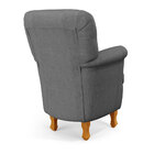 Poltrona Pandora / Linho Cinza Escuro