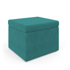 Poltrona Pandora Com Balanço E Puff Quasar Sued Azul Turquesa