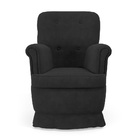 Poltrona Pandora Com Balanço E Puff Quasar Sued Cinza Aradecor