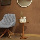 Poltrona Pandora Para Sala Com Base Giratória Linho Arvore Ci