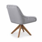 Poltrona Pandora Para Sala Com Base Giratória Linho Arvore Ci