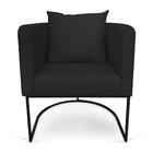 Poltrona Paola Linho Base Metálica Preto D03 - D'rossi  - A79