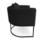 Poltrona Paola Linho Base Metálica Preto D03 - D'rossi  - A79