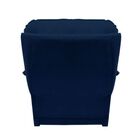 Poltrona Papai Manual Reclinável Alana Suede Azul Marinho