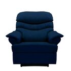 Poltrona Papai Manual Reclinável Alana Suede Azul Marinho