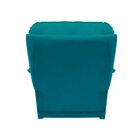 Poltrona Papai Manual Reclinável Alana Suede Azul Turquesa