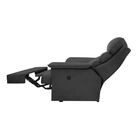 Poltrona Papai Manual Reclinável Alana Suede Cinza Grafite