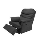 Poltrona Papai Manual Reclinável Alana Suede Cinza Grafite