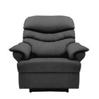 Poltrona Papai Manual Reclinável Alana Suede Cinza Grafite