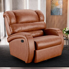 Poltrona Papai Reclinável Napoli Glider Girat. Massagem Pu Br