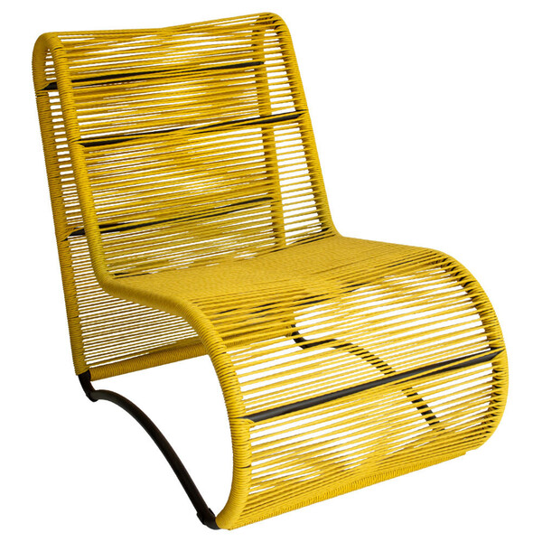 Poltrona Para Área Externa Portugal Em Alumínio E Cordão De F