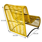 Poltrona Para Área Externa Portugal Em Alumínio E Cordão De F