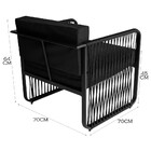 Poltrona Para Área Externa Santiago Em Alumínio E Corda Náuti