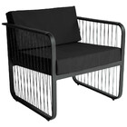 Poltrona Para Área Externa Santiago Em Alumínio E Fibra Sinté