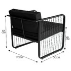 Poltrona Para Área Externa Santiago Em Alumínio E Fibra Sinté