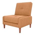 Poltrona Para Descanço Confortavel Blanca  Matrix  Mostarda