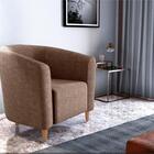 Poltrona Para Descanço Decorativa Genova Matrix Marrom