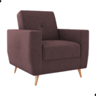 Poltrona Para Descanso Alaric Veludo Rose