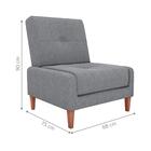 Poltrona Para Descanso Mael Boucle Cinza