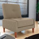 Poltrona Para Descanso Quin Suede Bege