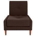 Poltrona Para Descanso Quin Suede Marom