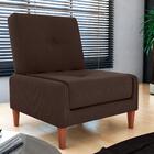 Poltrona Para Descanso Quin Suede Marom