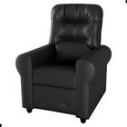 Poltrona Para Descanso Reclinável Lima Sintetico Preto