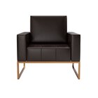 Poltrona Para Escritório E Recepção Corino Atena Marrom