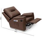 Poltrona Para Extensão De Cílios Automática Arizona Marrom Lu