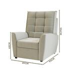 Poltrona Para Extensão De Cílios Off White Veludo Dominic Sho