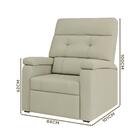 Poltrona Para Extensão De Cílios Off White Veludo Maximus Sho