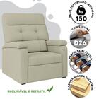 Poltrona Para Extensão De Cílios Off White Veludo Maximus Sho