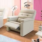 Poltrona Para Extensão De Cílios Off White Veludo Maximus Sho