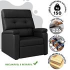 Poltrona Para Extensão De Cílios Preto Corino Maximus Shop Jm