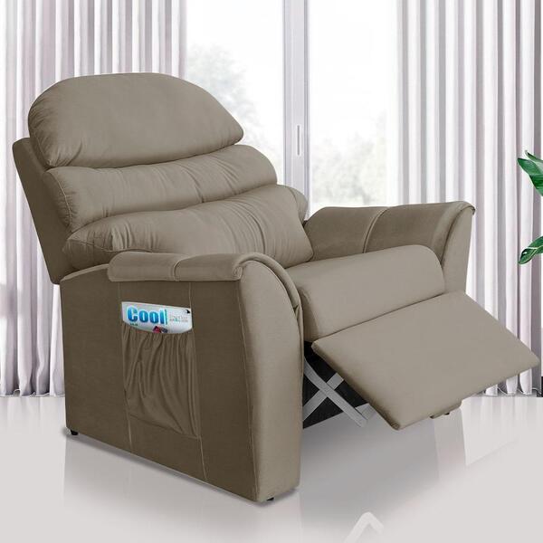 Poltrona Para Extensão De Cílios Reclinável Bege Ayla Art Est