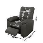 Poltrona Para Extensão De Cílios Reclinável Corino Cinza Otte