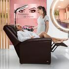 Poltrona Para Extensão De Cílios Reclinável Corino Marrom Caf