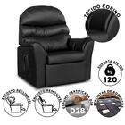 Poltrona Para Extensão De Cílios Reclinável Corino Preto Troy