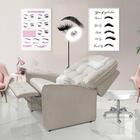 Poltrona Para Extensão De Cílios Reclinável Palha Capri Luapa