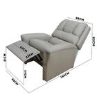 Poltrona Para Extensão De Cílios Reclinável Sued Bege Nasus