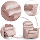 Poltrona Para Extensão De Cílios Reclinável Suede Rose Grécia