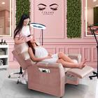 Poltrona Para Extensão De Cílios Reclinável Suede Rose Troy S