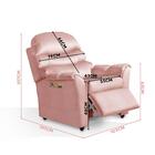 Poltrona Para Extensão De Cílios Reclinável Suede Rose Troy S