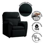 Poltrona Para Extensão De Cílios Suede Preto Porto Shop Jm