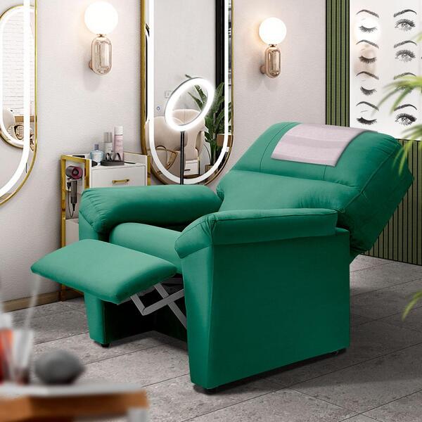 Poltrona Para Extensão De Cílios Suede Verde Água Porto Shop