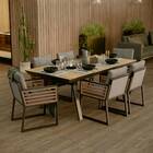 Poltrona para Jardim Alumínio Ionis Cinza 77,5x56x65,5cm Naterial