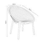 Poltrona Para Jardim Drops Preta